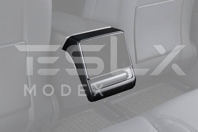 2024-Up Tesla Model 3 Carbon Fiber Interior Rear Display Frame Cover