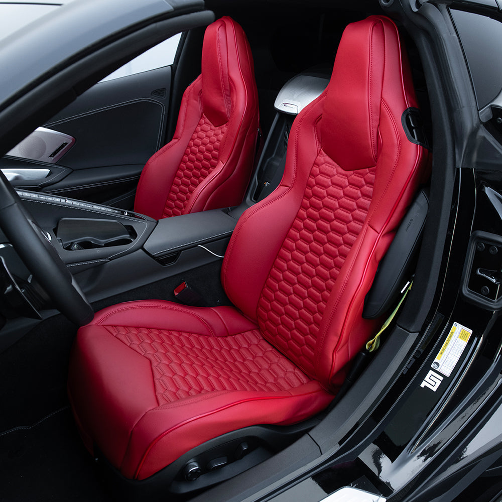 Corvette C8 Premium Custom Leather Seat Covers