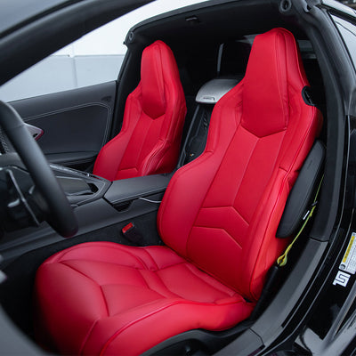 Corvette C8 Premium Custom Leather Seat Covers