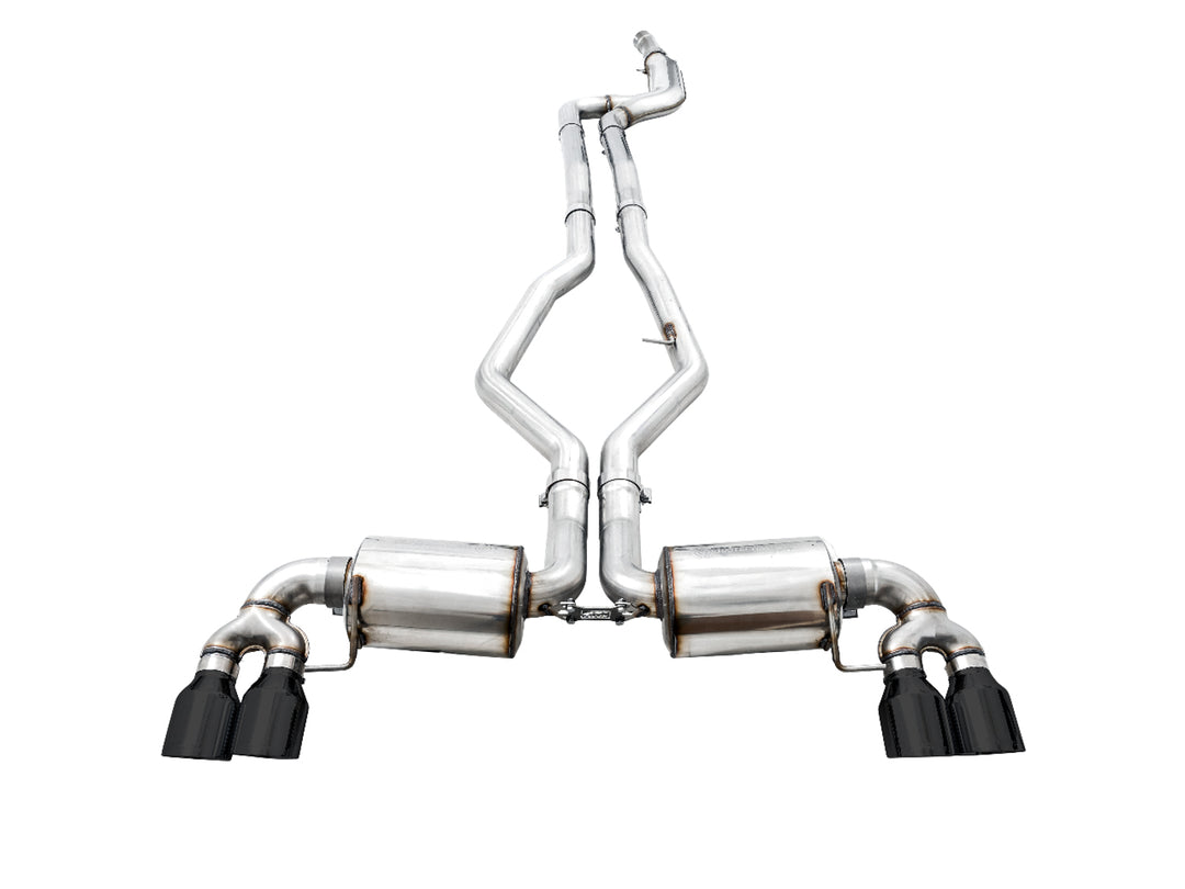 AWE Non-Resonated Touring Edition Exhaust for G2X M340i / M440i - Diamond Black Tips