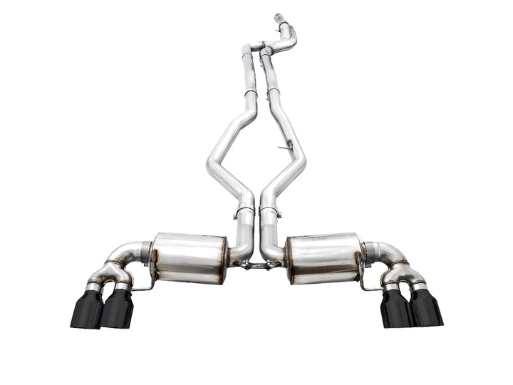 AWE Non-Resonated Touring Edition Exhaust for G2X M340i / M440i - Diamond Black Tips