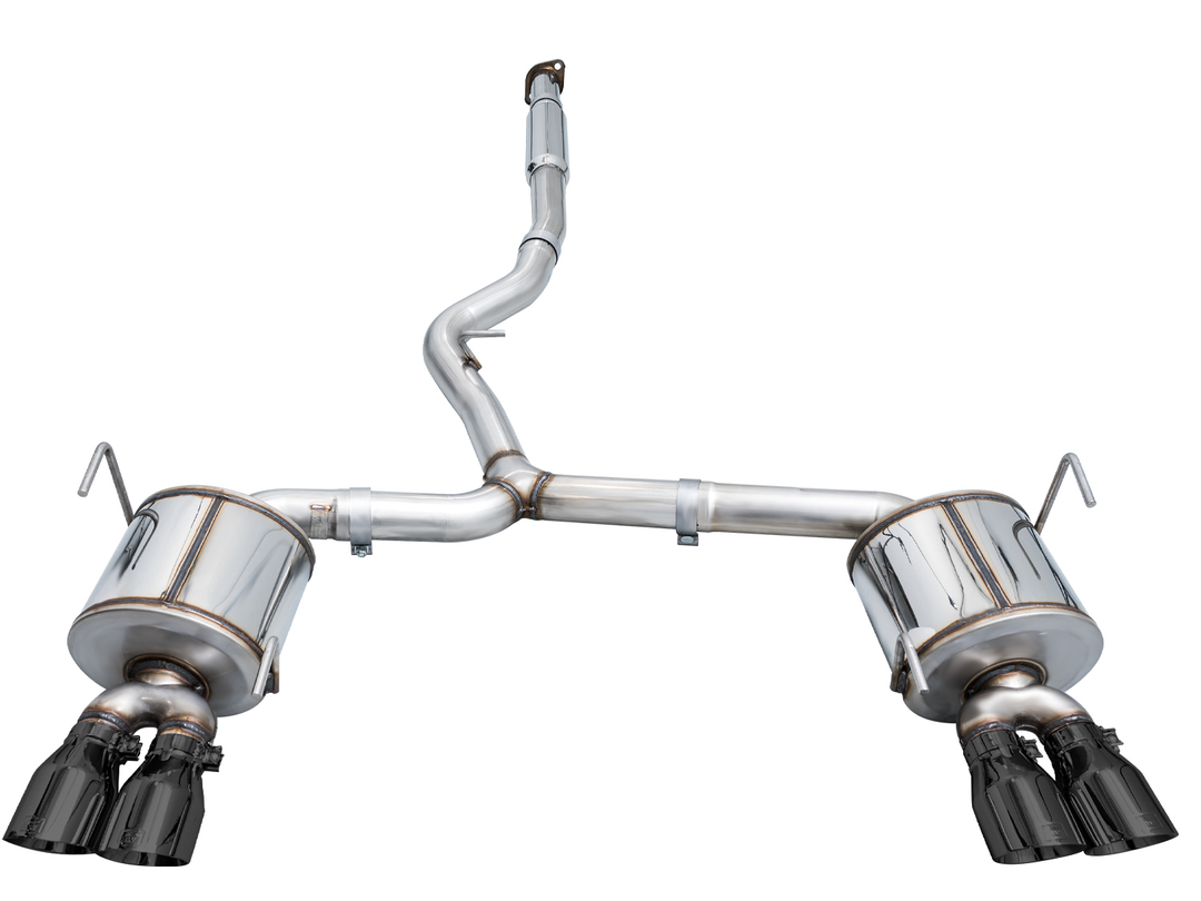 AWE Touring Edition Exhaust for VB Subaru WRX - Diamond Black Tips