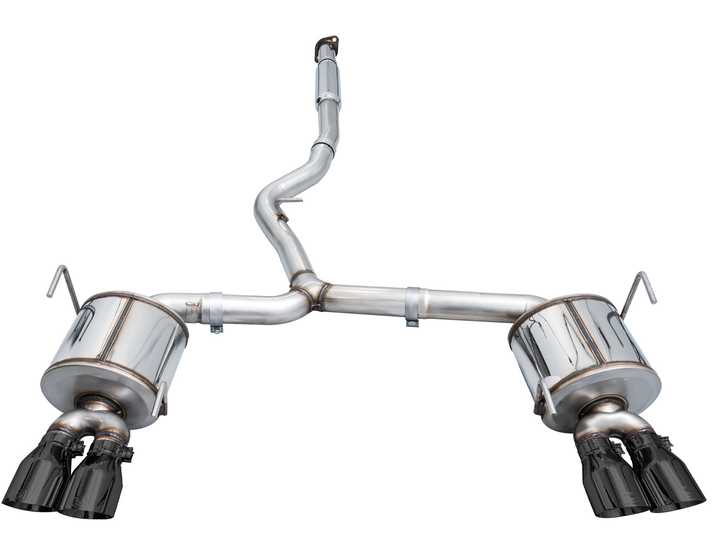 AWE Touring Edition Exhaust for VB Subaru WRX - Diamond Black Tips