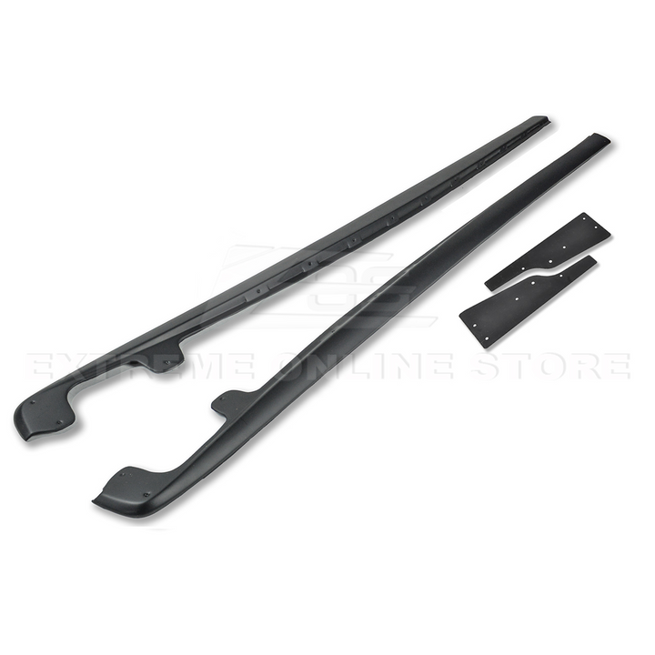 Corvette C6 Base Model Extended Front Splitter Lip &amp; Side Skirts Rocker Panels