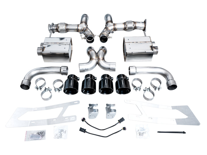 AWE SwitchPath Exhaust for C8 Corvette Z06 - Diamond Black Tips