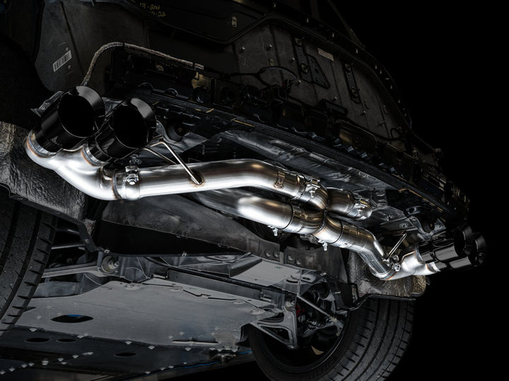 AWE Track Edition Exhaust for C8 Corvette -- Diamond Black Tips