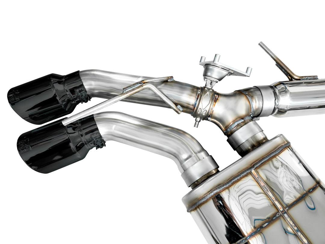 AWE SwitchPath™ Exhaust for Cadillac CT4-V Blackwing - Diamond Black Tips