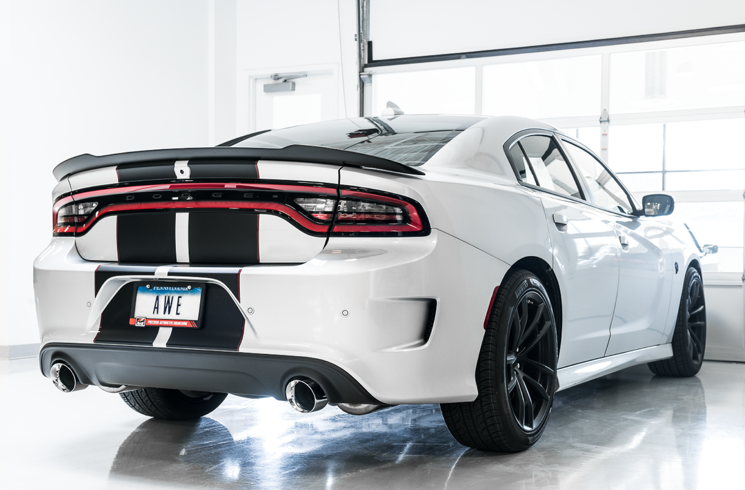AWE Touring Edition Exhaust for 17+ Charger 5.7 - Chrome Silver Tips