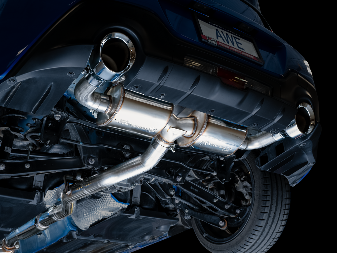 AWE Touring Edition Exhaust for Subaru BRZ / Toyota GR86 / Toyota 86 / Scion FR-S - Chrome Silver Tips