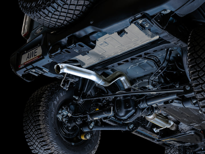 AWE 0FG Catback Exhaust for Ford Bronco with BashGuard™ - no tips