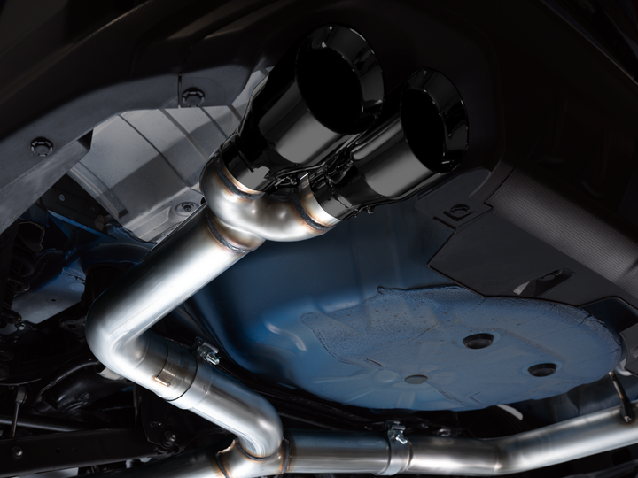 AWE Track Edition Exhaust for VB Subaru WRX - Diamond Black Tips