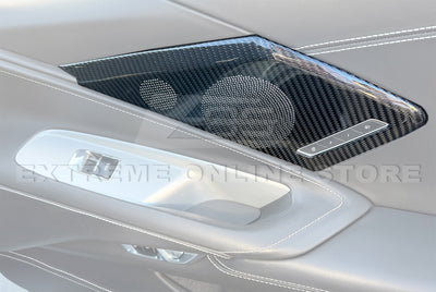 Corvette C8 Carbon Fiber Interior Door Speaker Cover