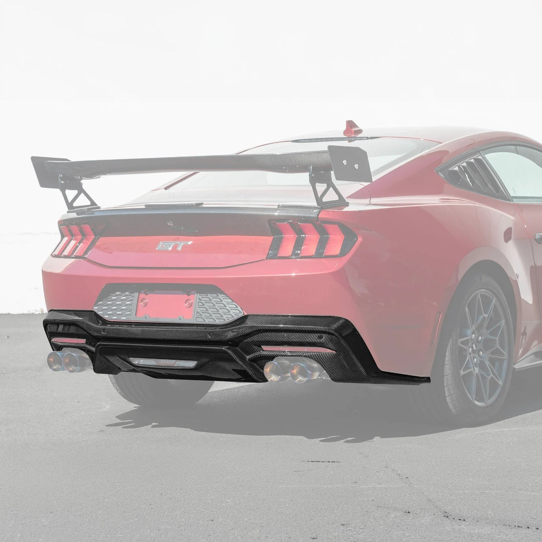2024+ Ford Mustang V2 Package Carbon Fiber Rear Bumper Diffuser