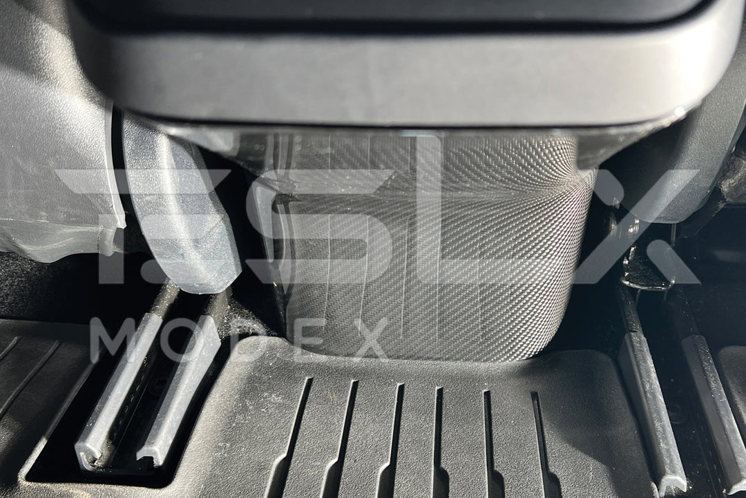 2020-23 Tesla Model 3 &amp; 20-24 Y Carbon Fiber Interior Rear Anti-Kick Plate Cover