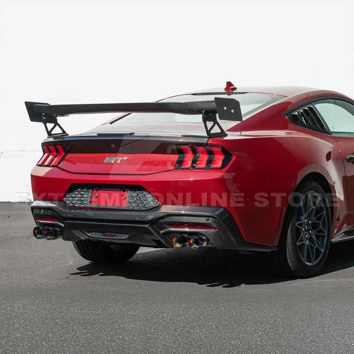 2024+ Ford Mustang V2 Package Carbon Fiber Rear Bumper Diffuser