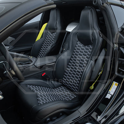 Corvette C8 Premium Custom Leather Seat Covers