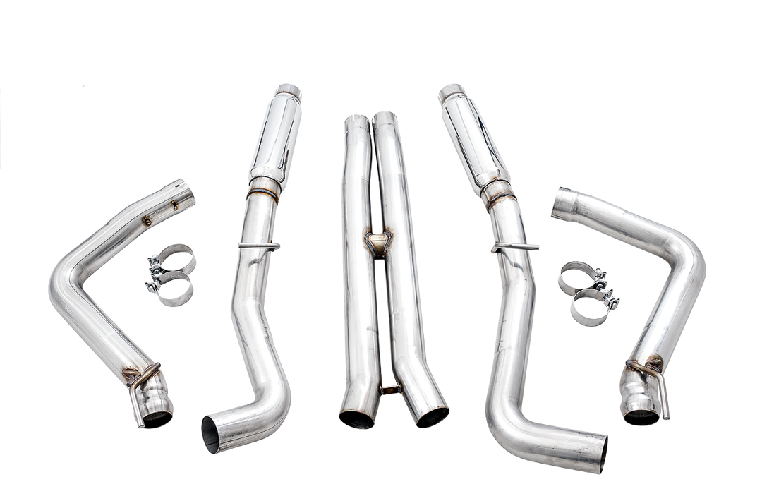 AWE Track Edition Exhaust for 15+ Challenger 6.4 / 6.2 SC - Stock Tips
