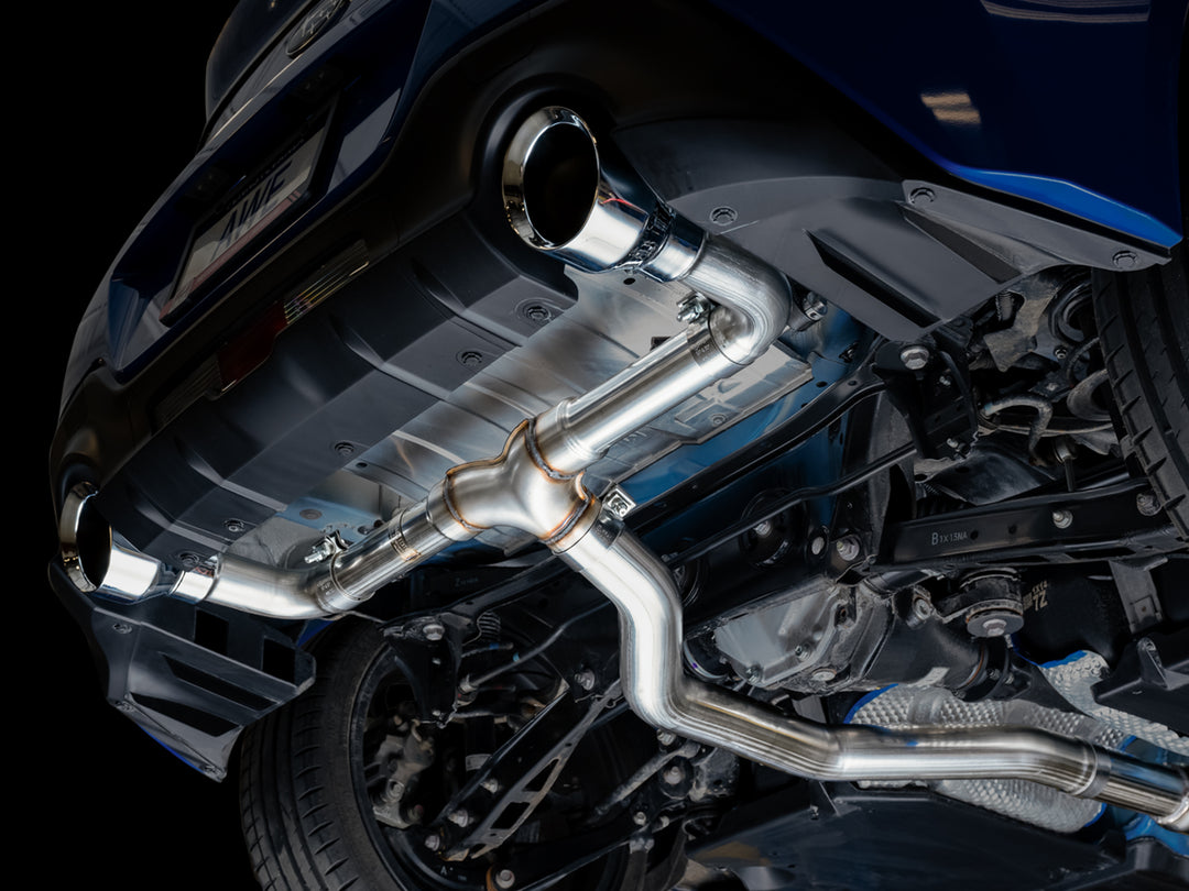 AWE Track Edition Exhaust for Subaru BRZ / Toyota GR86 / Toyota 86 / Scion FR-S - Chrome Silver Tips