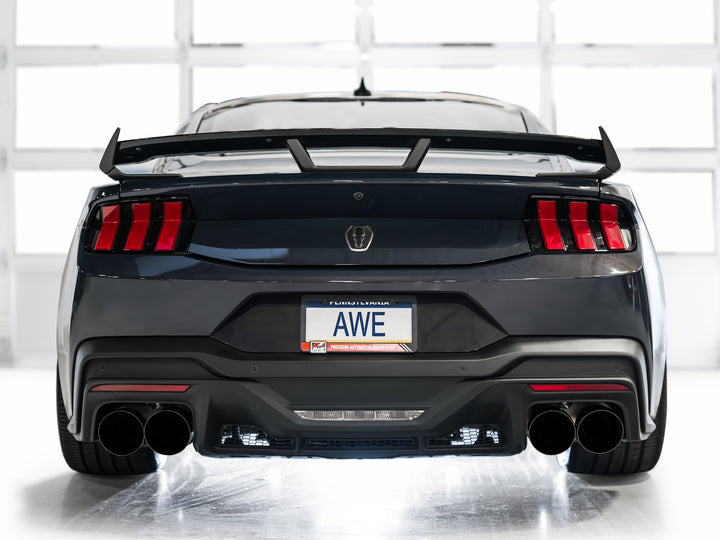 AWE SwitchPath™ Exhaust for S650 Ford Mustang Dark Horse - Quad Diamond Black Tips