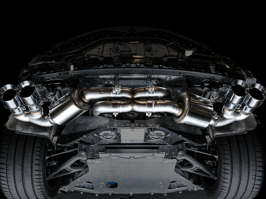 AWE Touring Edition Exhaust for C8 Corvette -- Chrome Silver Tips