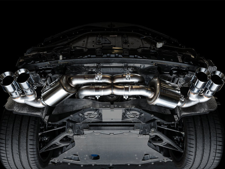 AWE Touring Edition Exhaust for C8 Corvette -- Chrome Silver Tips