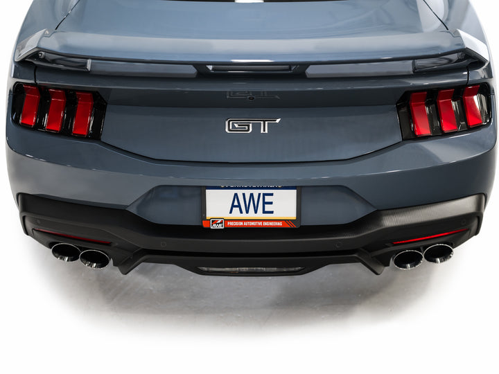 AWE SwitchPath™ Exhaust for S650 Ford Mustang GT Fastback - Quad Chrome Silver Tips