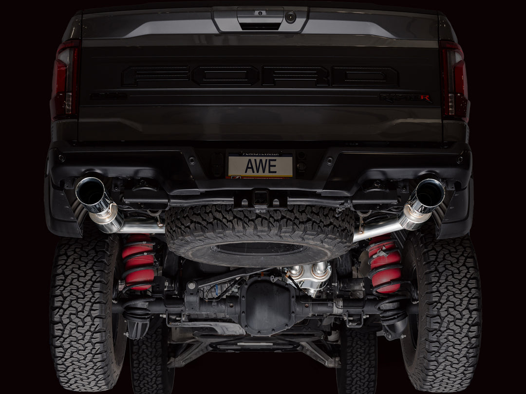 AWE SwitchPath™ Exhaust for Gen 3 Raptor R - Chrome Silver Tips
