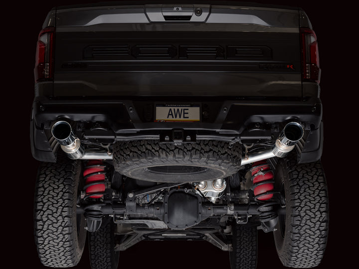 AWE SwitchPath™ Exhaust for Gen 3 Raptor R - Chrome Silver Tips