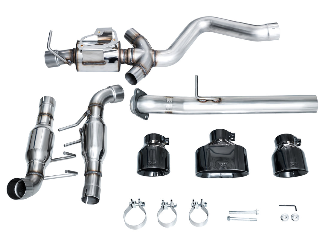 AWE Track Edition Exhaust for GR Corolla - Diamond Black Tips