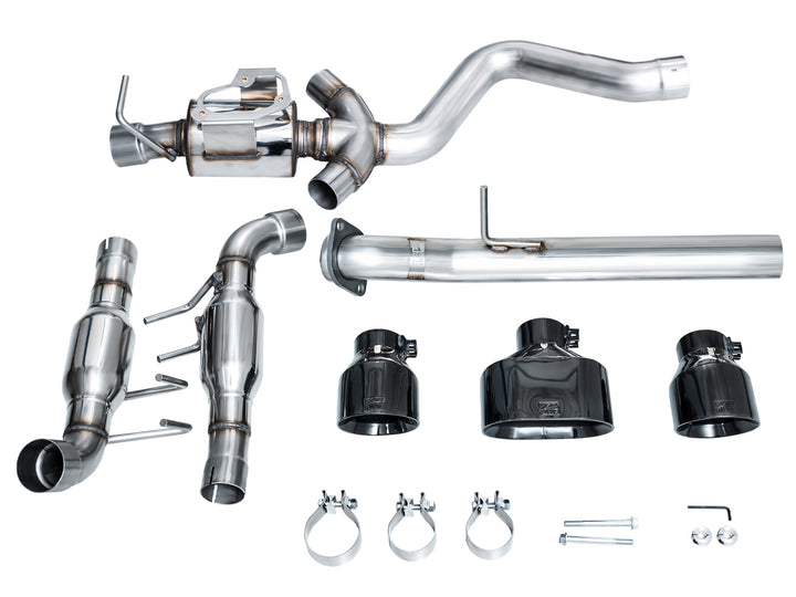 AWE Track Edition Exhaust for GR Corolla - Diamond Black Tips