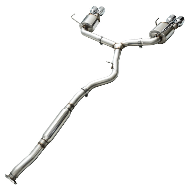 AWE Touring Edition Exhaust for 2015+ VA WRX Sedan - Chrome Silver Quad Tips (102mm)