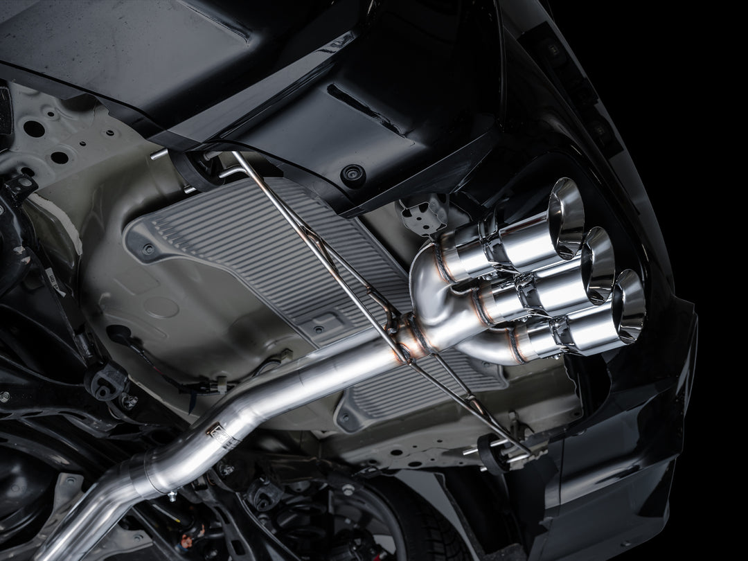AWE Track Edition Exhaust for DE5 Integra Type-S - Triple Chrome Silver Tips