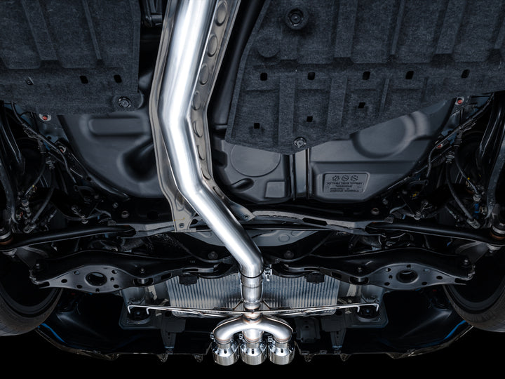 AWE Track Edition Exhaust for FL5 Civic Type R - Triple Chrome Silver Tips