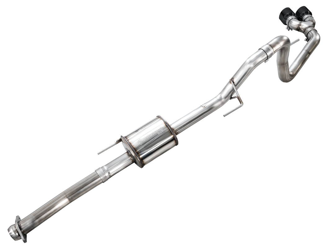AWE 0FG Dual Side Exit Exhaust for Ford F-150 Regular Cab - 4.5" Diamond Black Tips