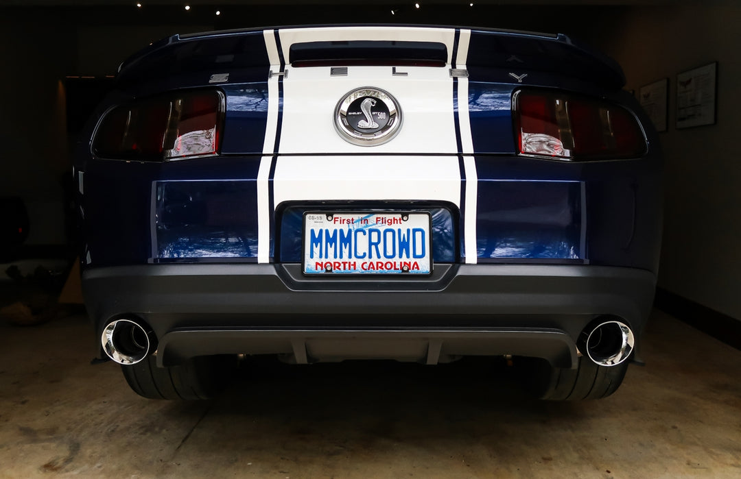 AWE Track Edition Axle-back Exhaust for the S197 Ford Mustang GT - Chrome Silver Tips