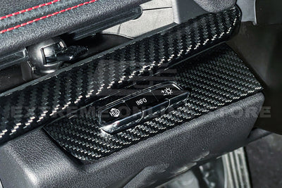 Chevrolet Corvette C8 Carbon Fiber HUD Headlight Switch Button Panel Cover