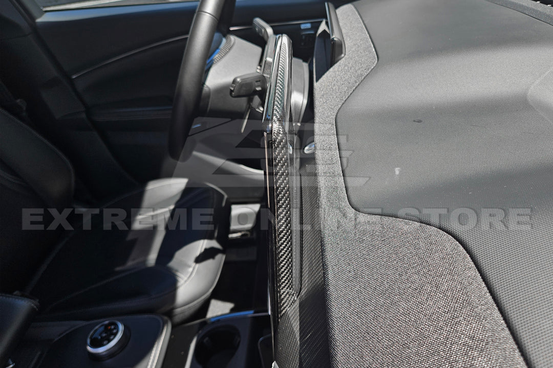 2021+ Ford Mustang Mach-E DRY CARBON FIBER Navigation Monitor Cover