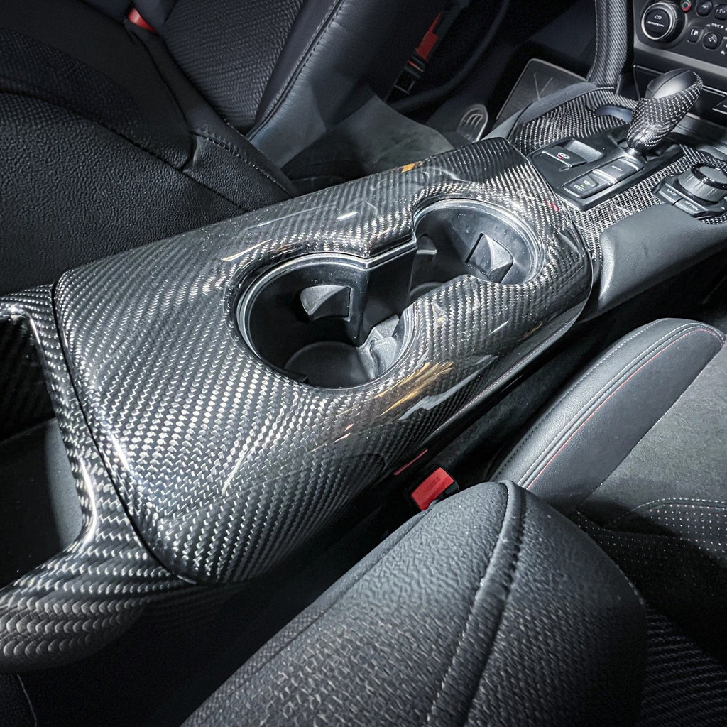 Toyota Supra Interior Carbon Center Console Arm Rest Panel Cover