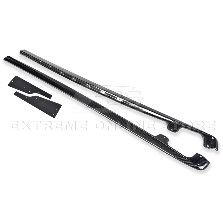 Corvette C6 Base Model Extended Front Splitter Lip &amp; Side Skirts Rocker Panels