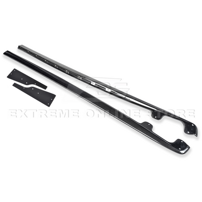Corvette C6 Base Model Extended Front Splitter Lip & Side Skirts Rocker Panels