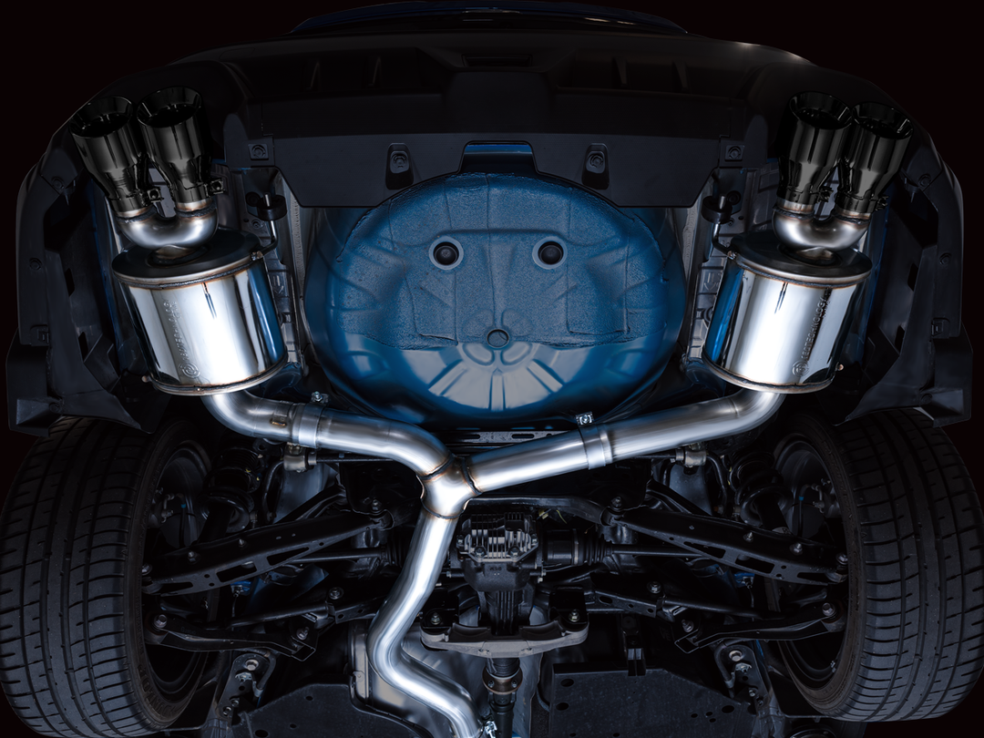 AWE Touring Edition Exhaust for VB Subaru WRX - Diamond Black Tips