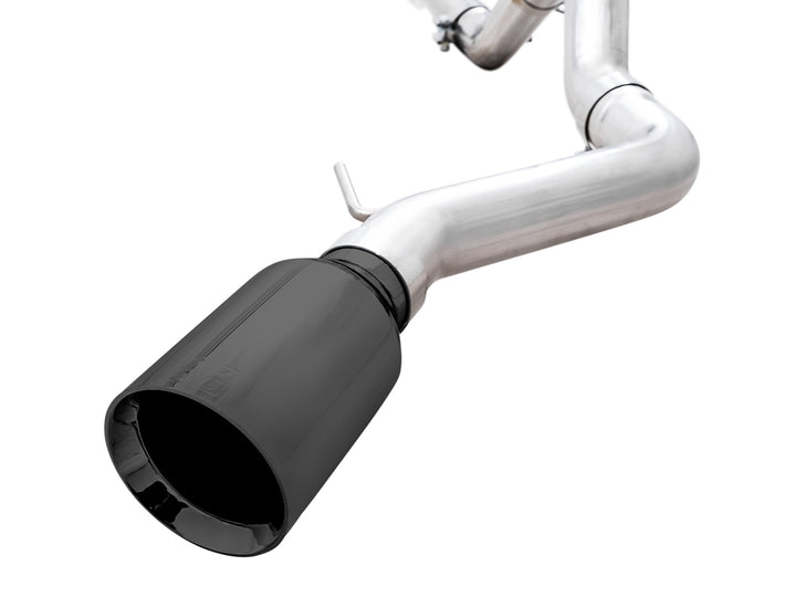 AWE 0FG Catback Exhaust for Ford Bronco with BashGuard™ - Single 5" Diamond Black Tip