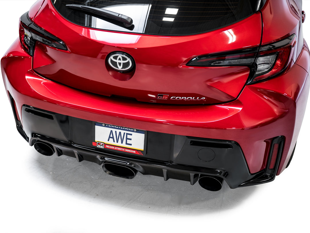 AWE Touring Edition Exhaust for GR Corolla - Diamond Black Tips