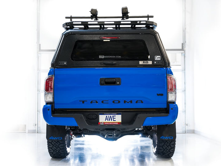 AWE 0FG Exhaust with BashGuard for 3rd Gen Tacoma - No Tips