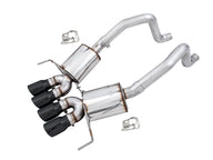 AWE Touring Edition Axleback Exhaust for C7 Corvette Stingray / Z51 / Grand Sport / Z06 / ZR1 with Diamond Black Tips (includes AWE AFM Valve Simulators)