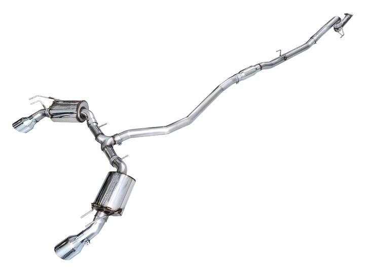AWE Touring Edition Exhaust for FE1 Civic Si/DE4 Acura Integra - Chrome Silver Tips