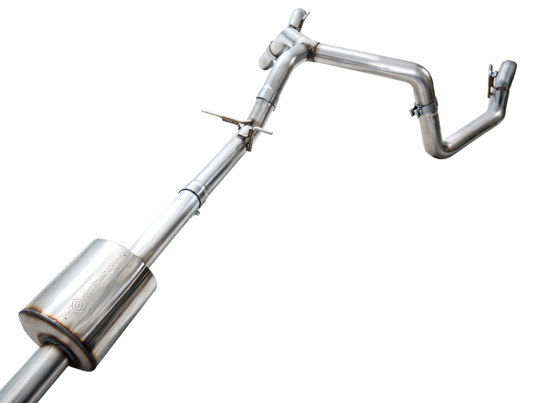 AWE 0FG Catback Split Rear Exit Exhaust for 4th Gen Silverado/Sierra 1500 5.3L (with bumper cutouts) - OE Tips