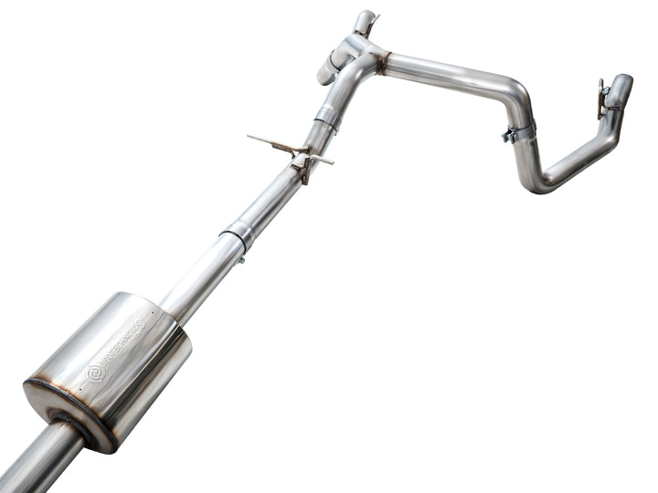 AWE 0FG Catback Split Rear Exit Exhaust for 4th Gen Silverado/Sierra 1500 5.3L (with bumper cutouts) - OE Tips