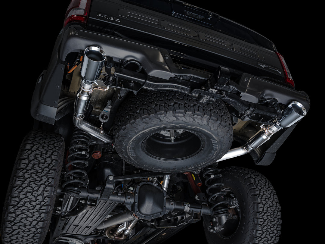 AWE SwitchPath™ Exhaust for Gen 3 Raptor - Chrome Silver Tips