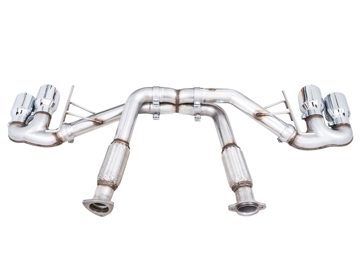 AWE Track Edition Exhaust for C8 Corvette -- Chrome Silver Tips